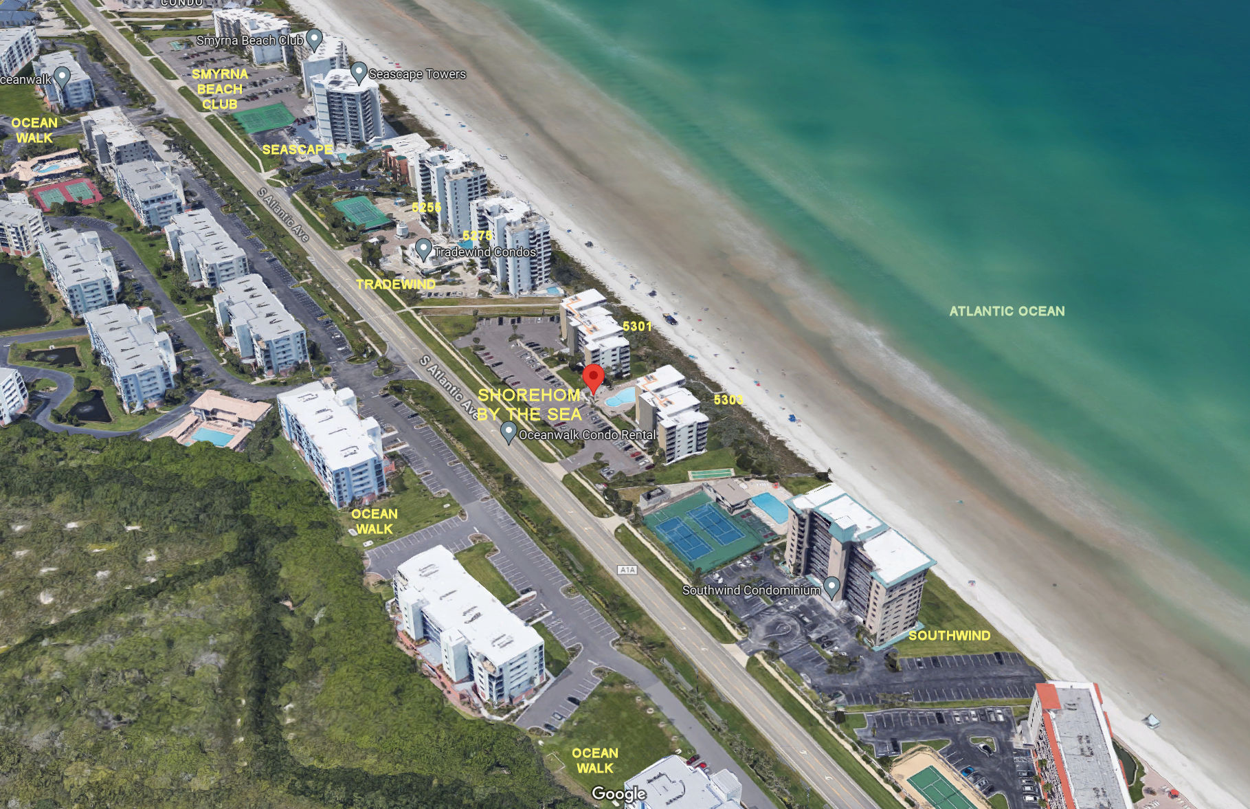 Aerial photo of Shorehom by the Sea 5301&5303