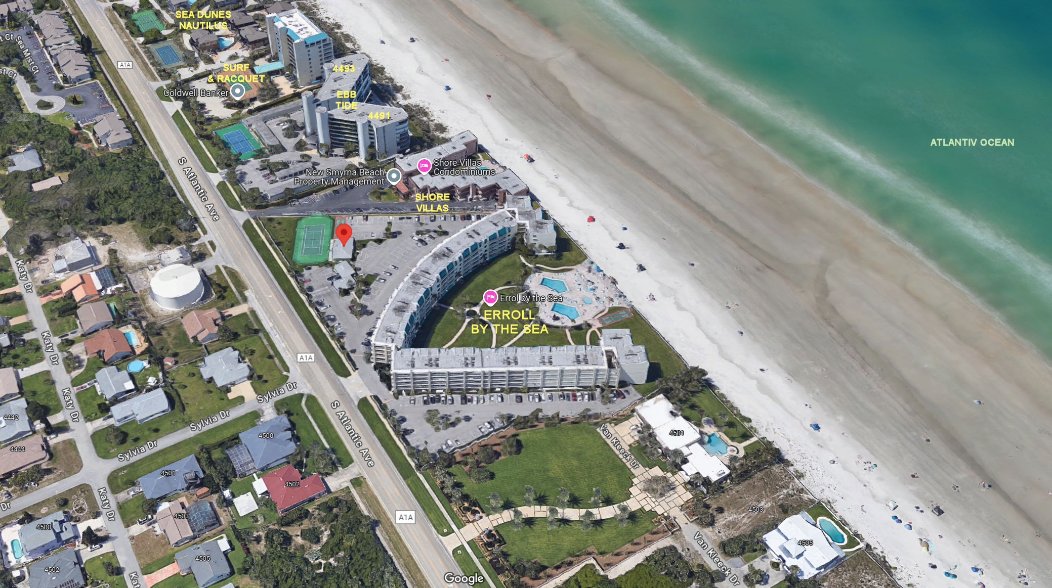 Aerial photo of Errol by the Sea