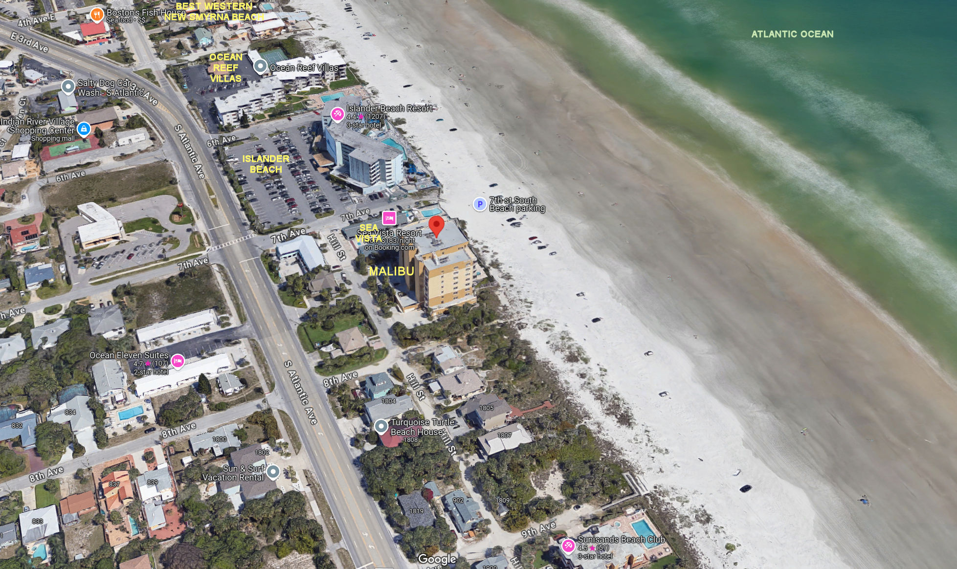 Aerial photo of Malibu