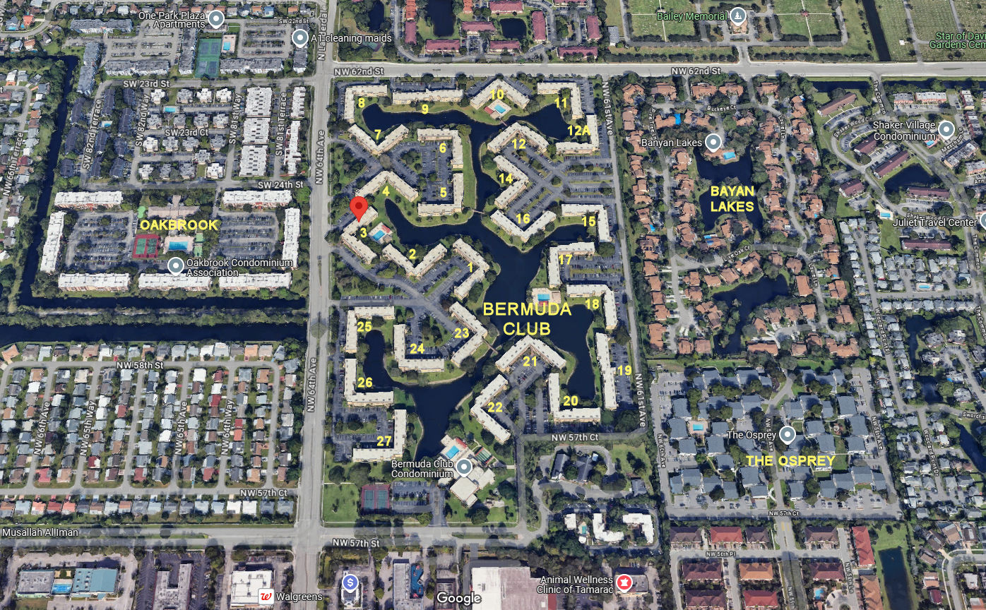 Aerial photo of Bermuda Club 1