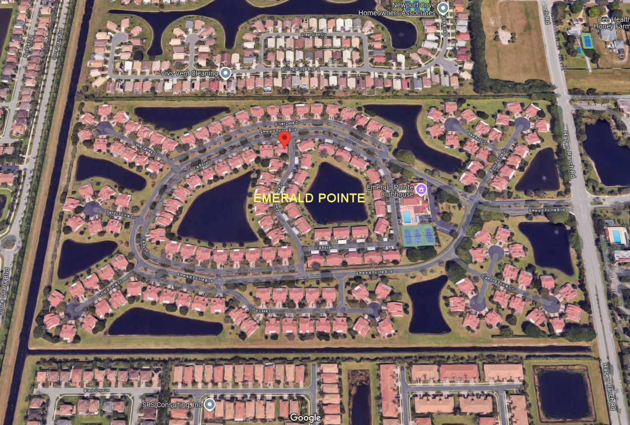 Aerial photo of Emerald Pointe