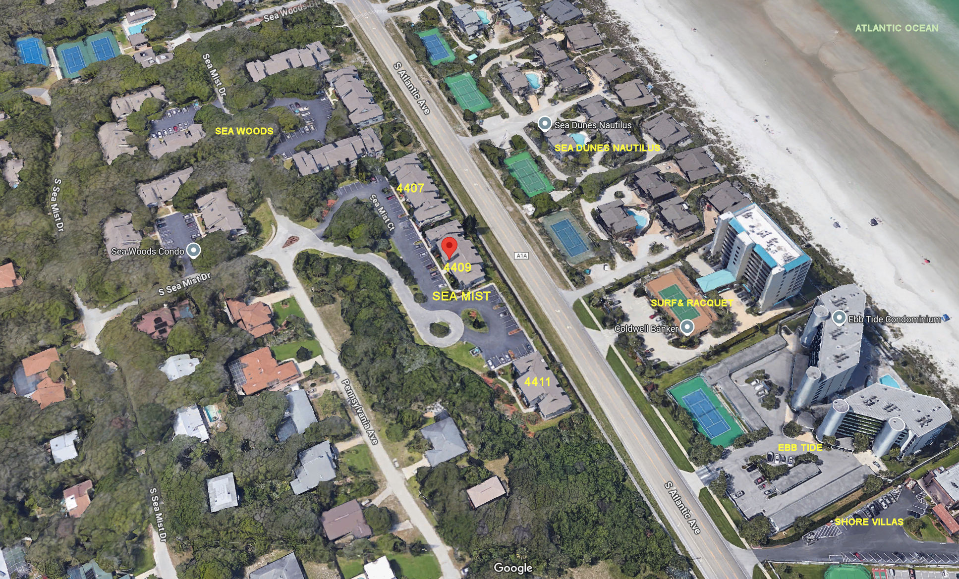 Aerial photo of Sea Mist