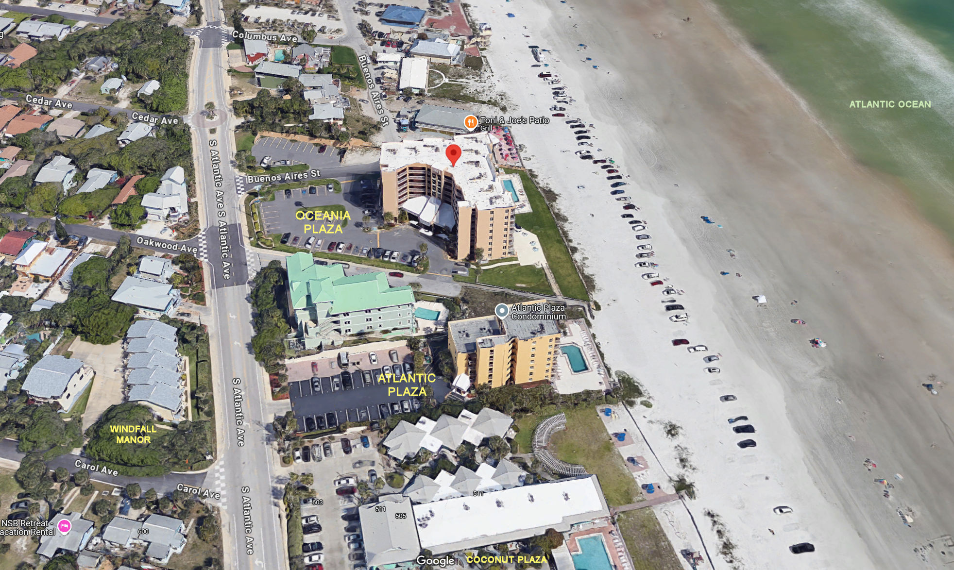 Aerial photo of Oceania Plaza