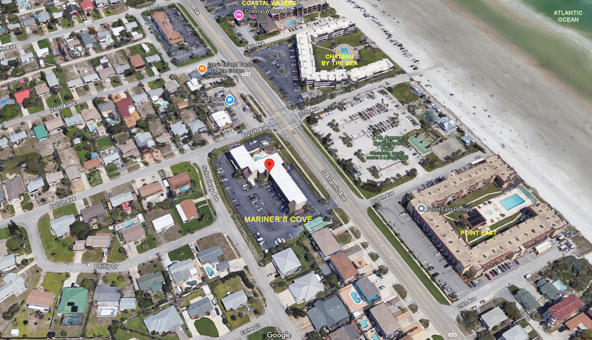 Aerial photo of Mariner's Cove