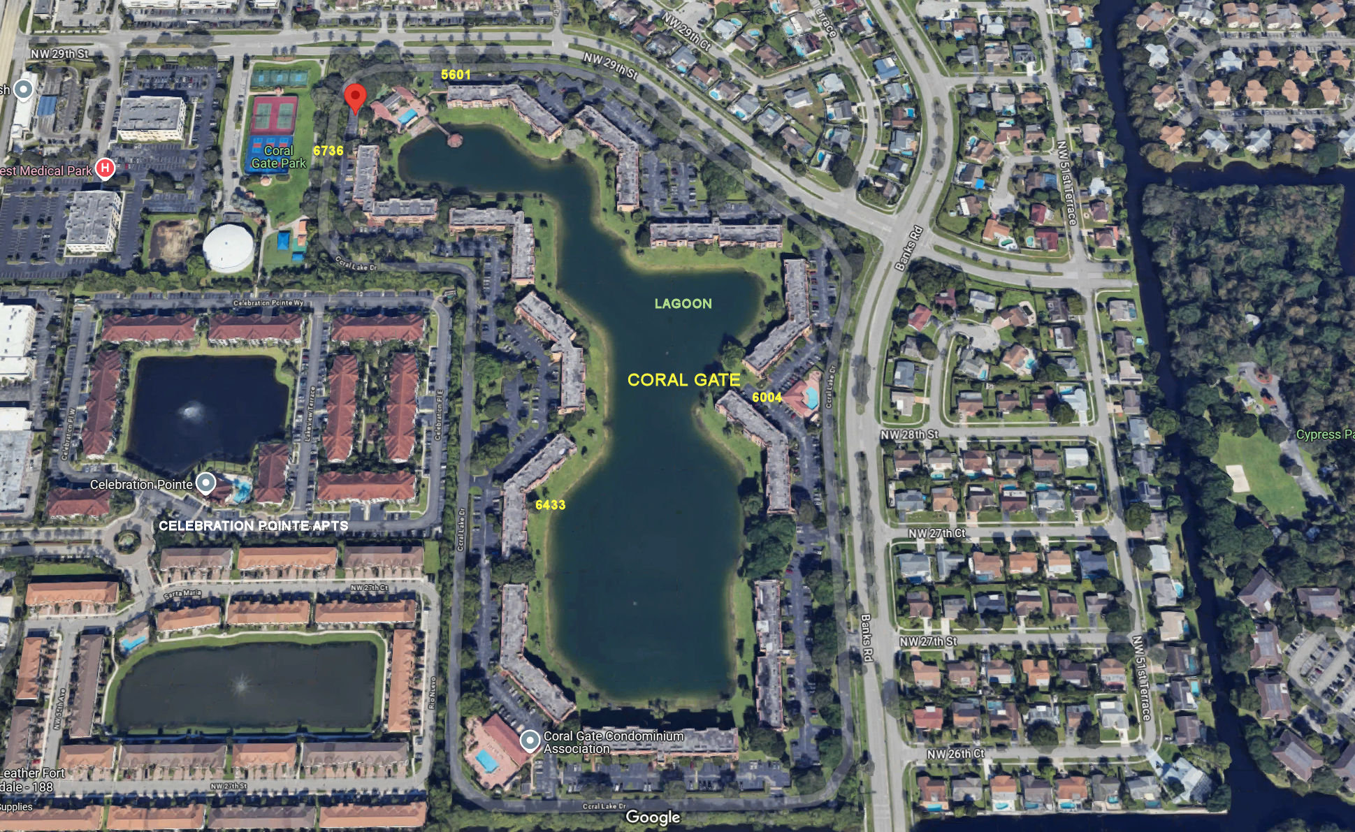 Aerial photo of Coral Gate (1-12)