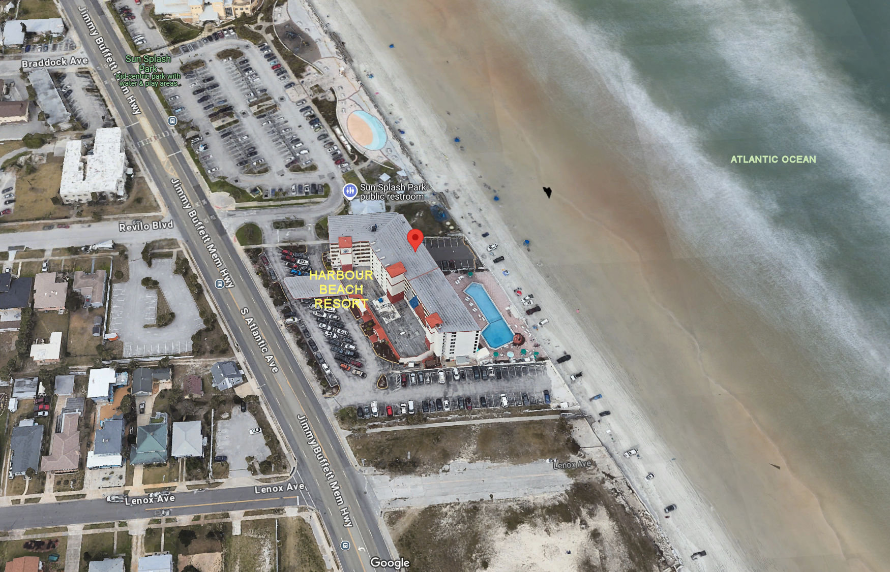 Aerial photo of Harbour Beach Resort