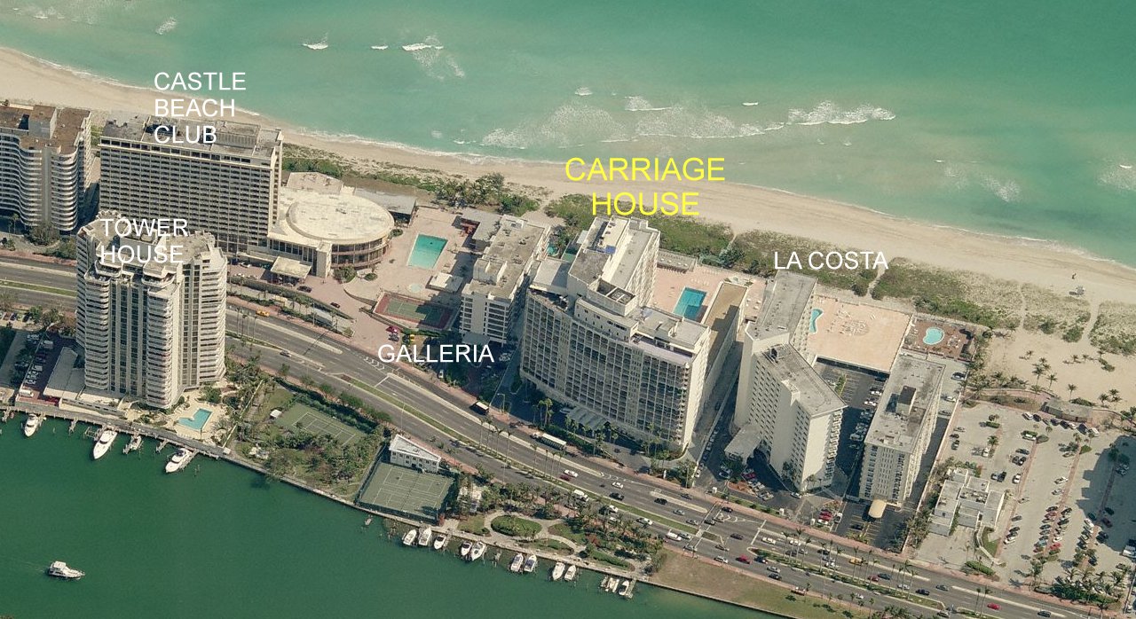 Aerial photo of Carriage House