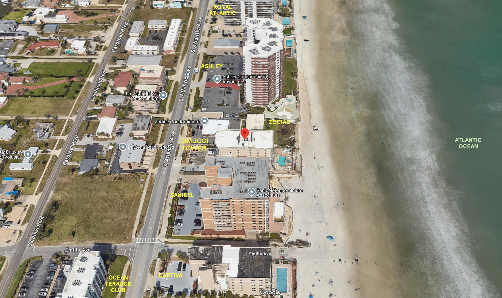 Aerial photo of Dimucci Tower