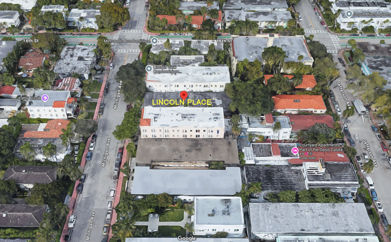 Aerial photo of Lincoln Place