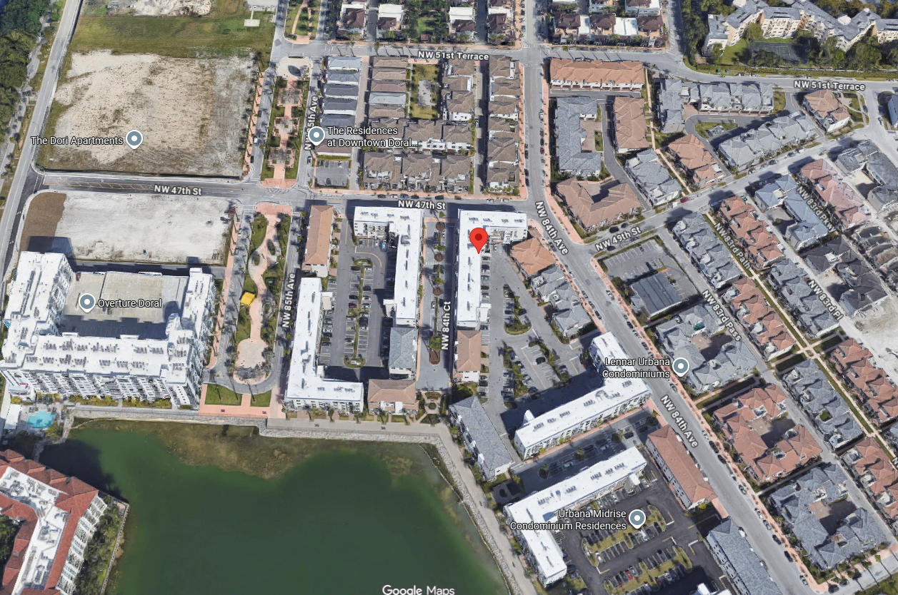 Aerial photo of Urbana at the Residences I&II