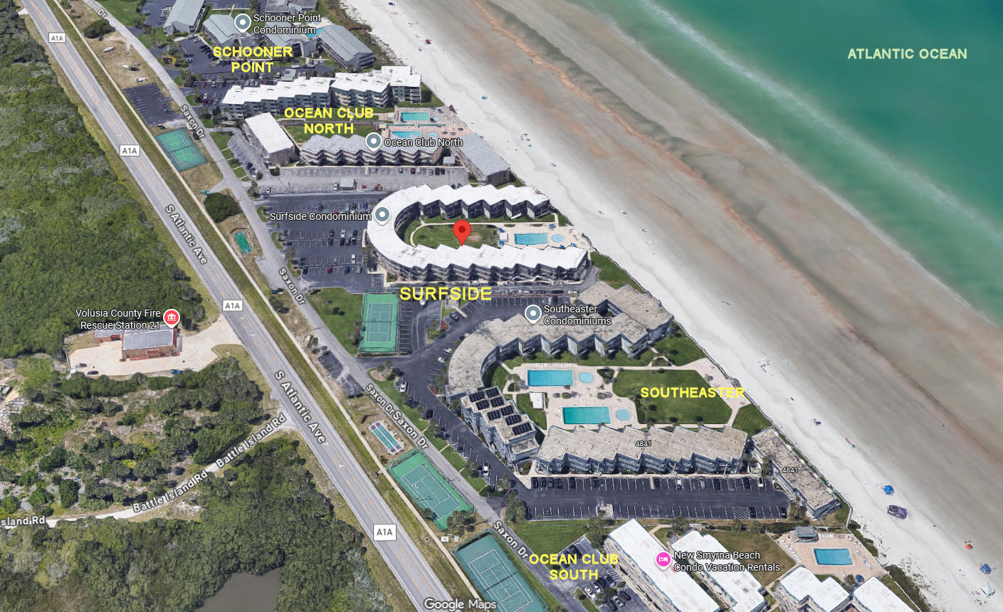 Aerial photo of Surfside