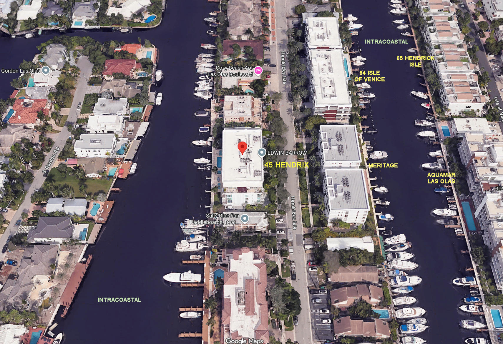 Aerial photo of 45 Hendrix