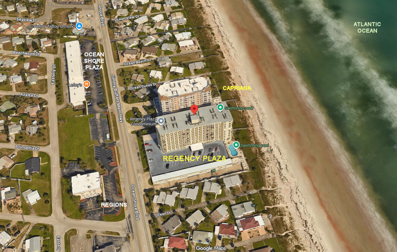 Aerial photo of Regency Plaza