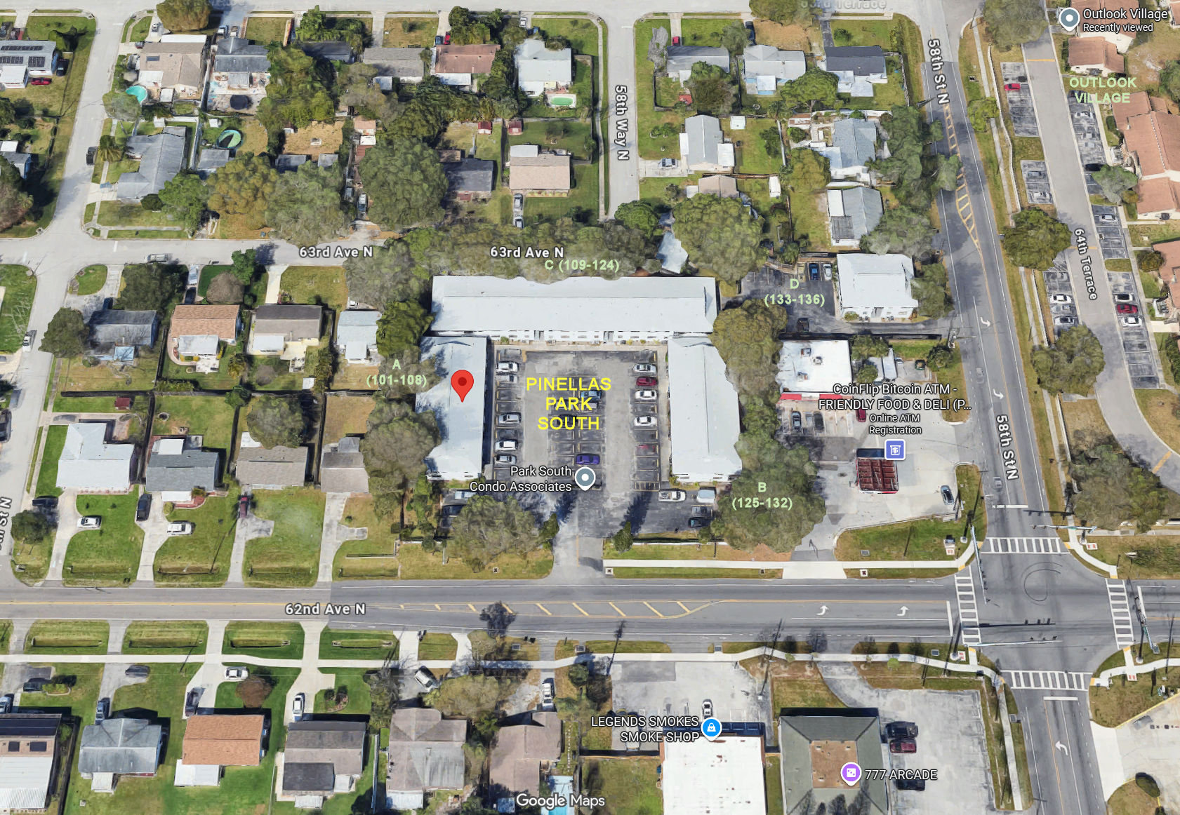 Aerial photo of Park South