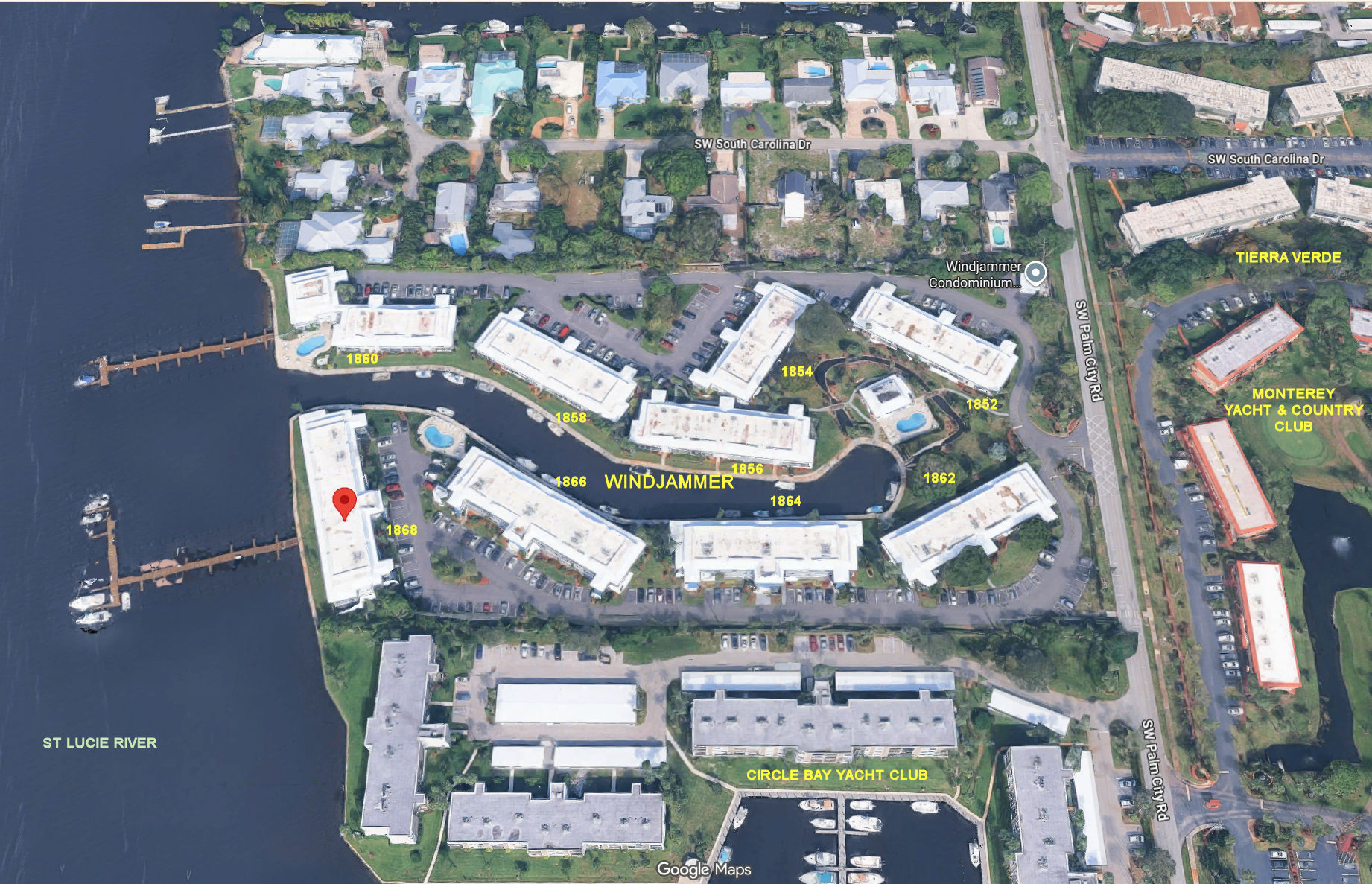 Aerial photo of Windjammer