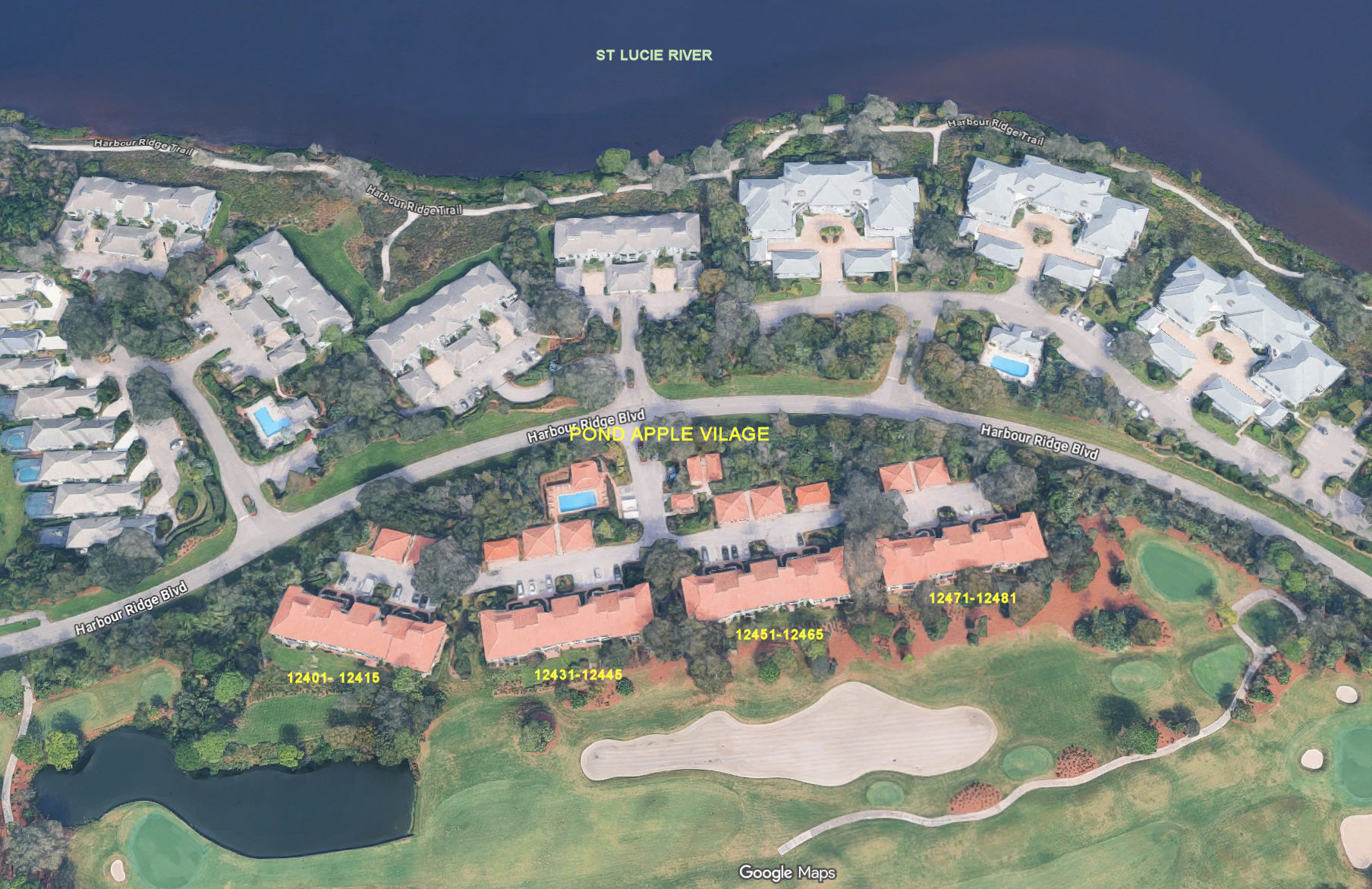 Aerial photo of Pond Apple Village