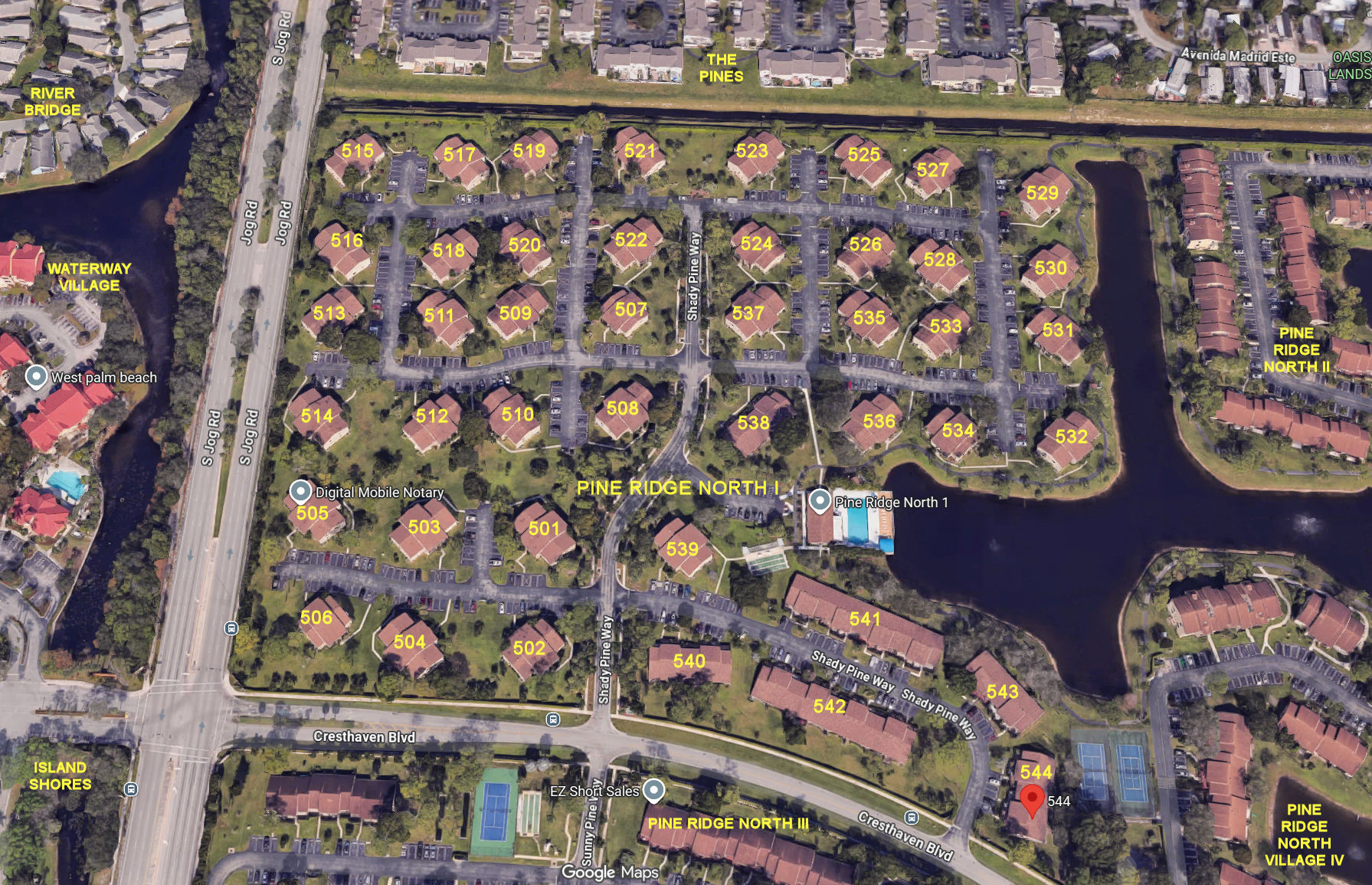 Aerial photo of Pine Ridge North I