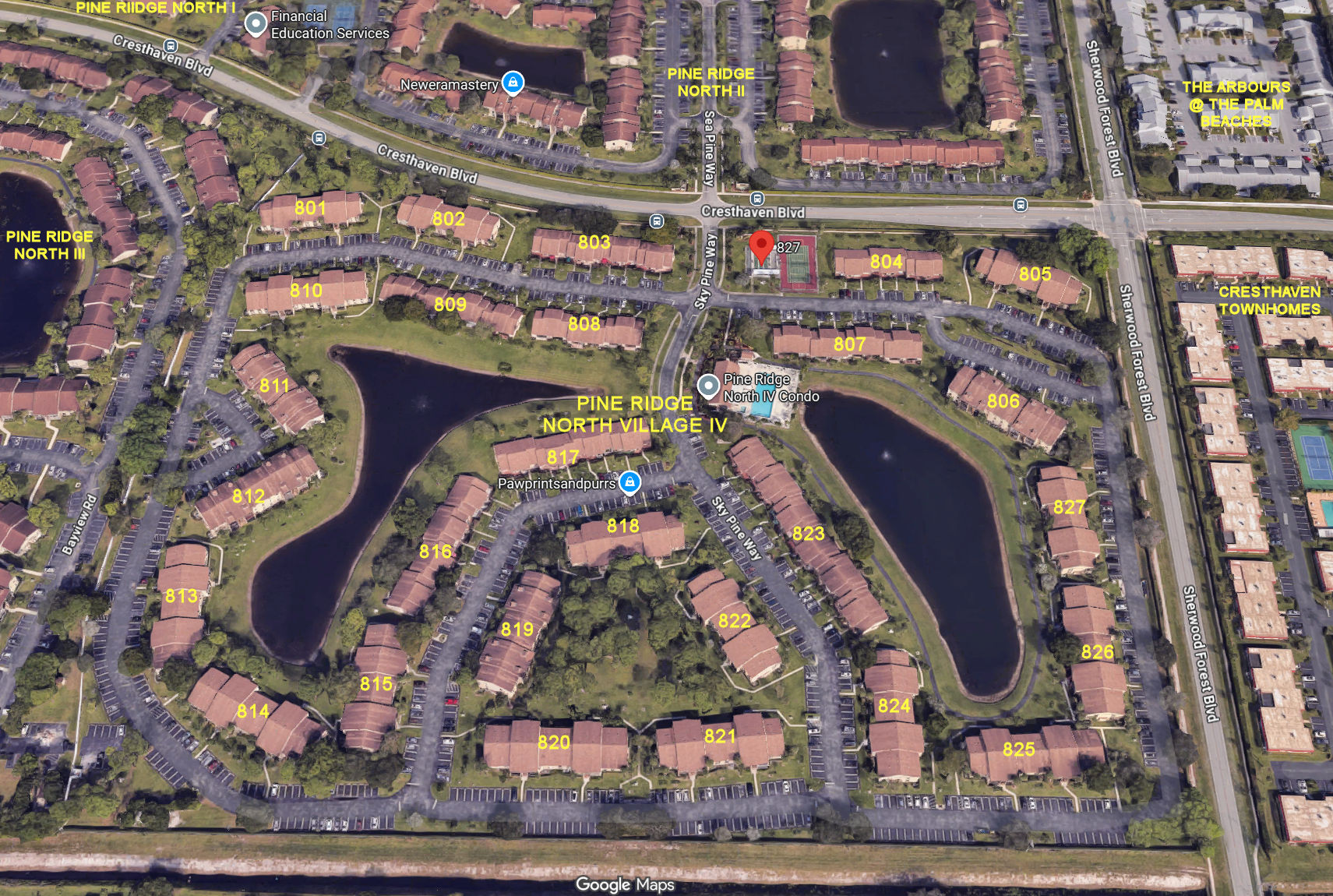 Aerial photo of Pine Ridge North IV