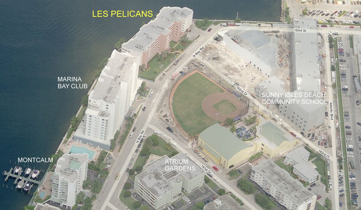 Aerial photo of Les Pelicans