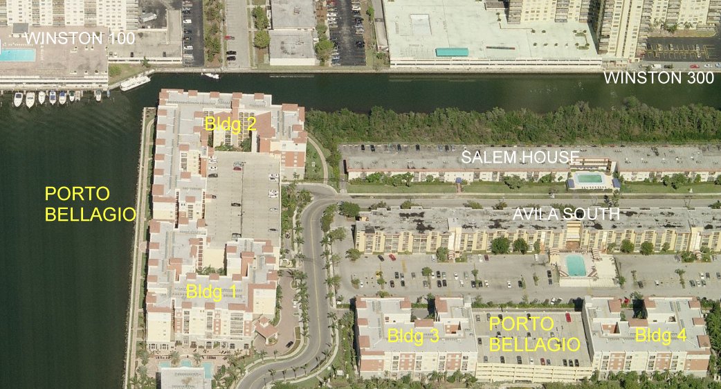 Aerial photo of Porto Bellagio