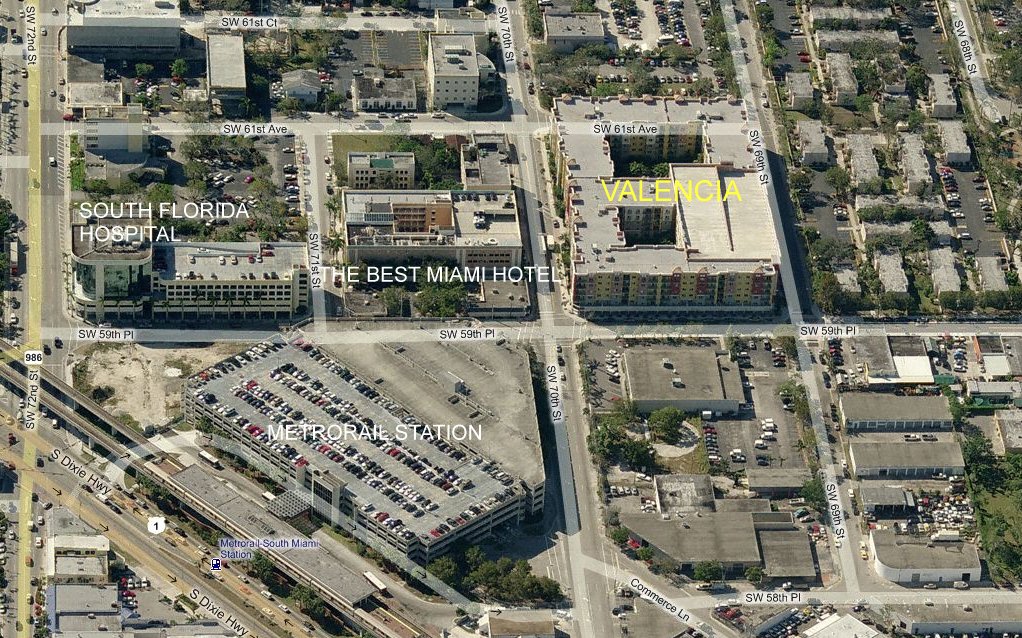 Aerial photo of Valencia South Miami