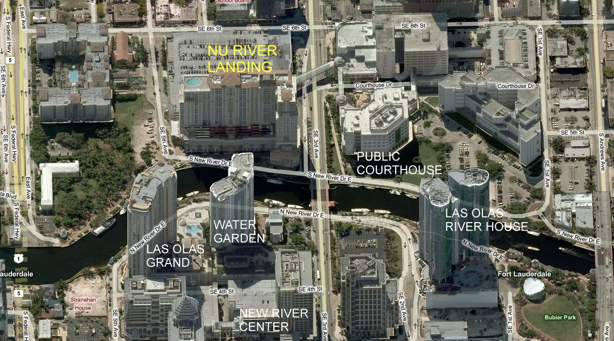 Aerial photo of Nu River Landing