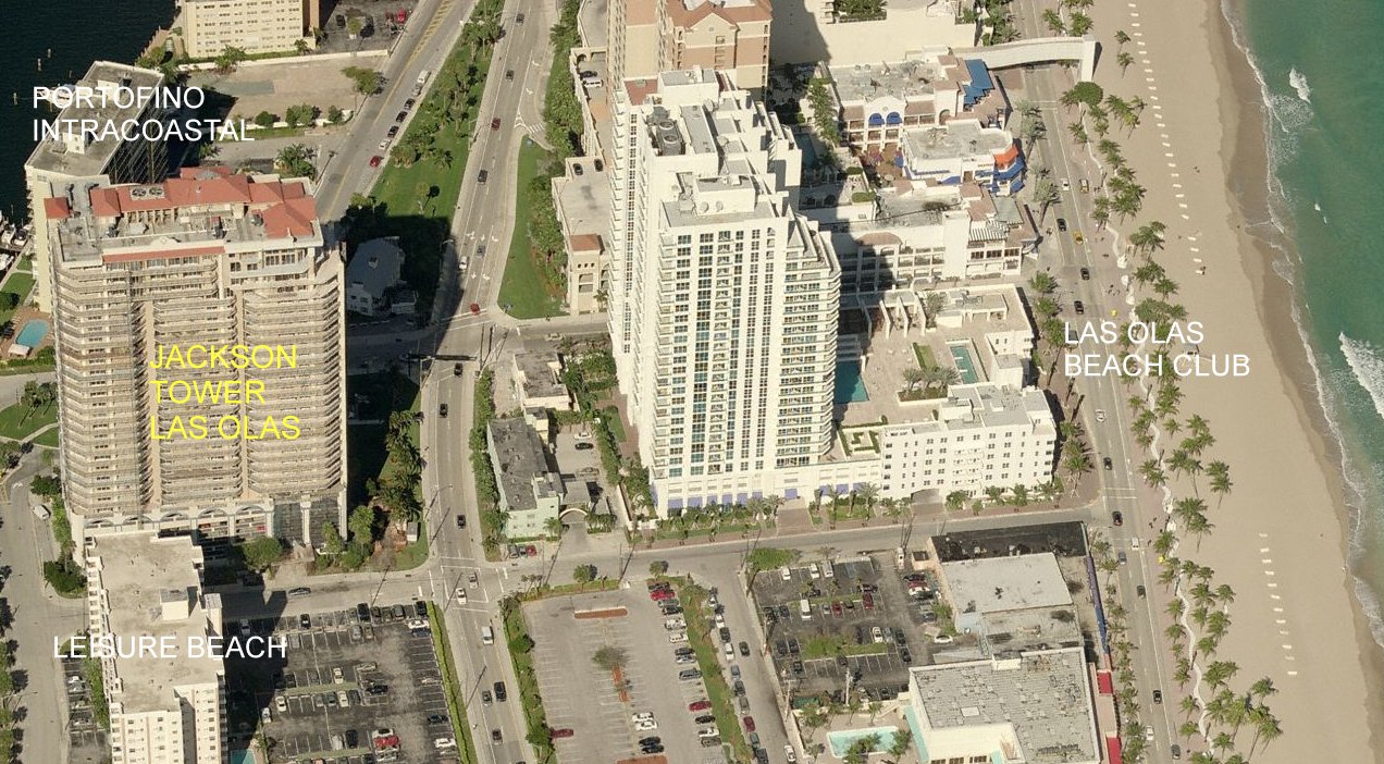 Aerial photo of Jackson Tower Las Olas