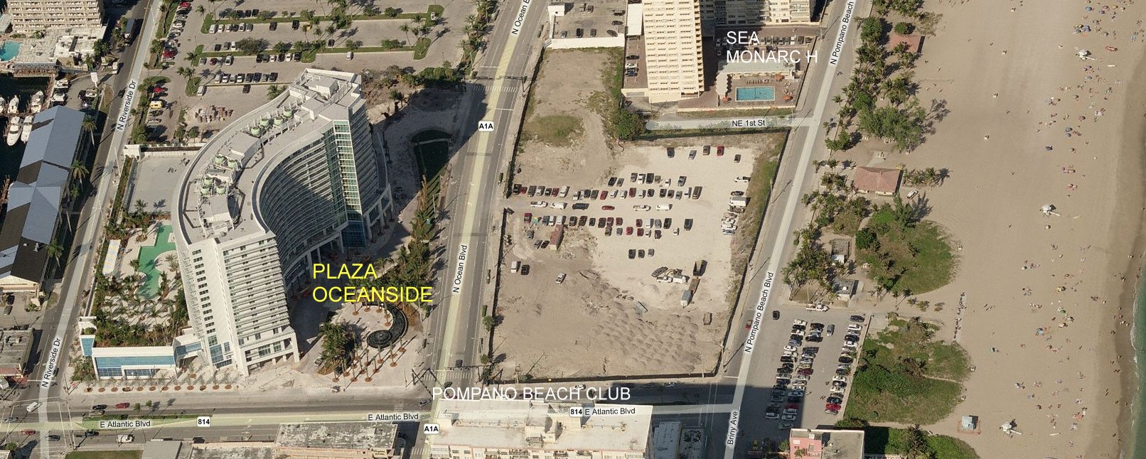 Aerial photo of Plaza at Oceanside