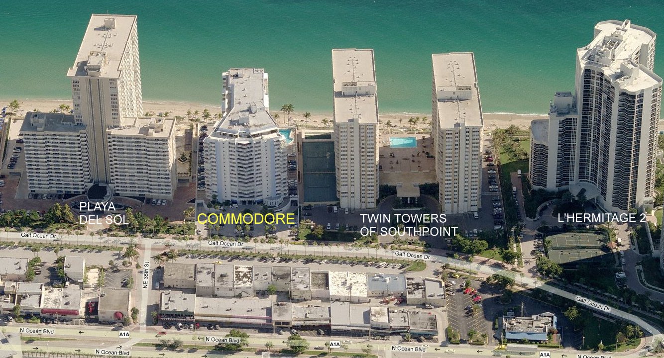 Aerial photo of Commodore