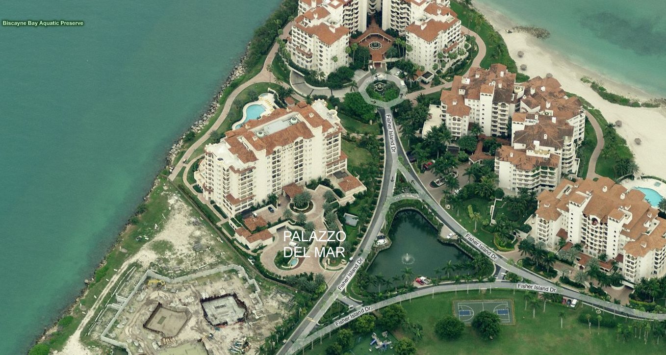 Aerial photo of Palazzo del Mare