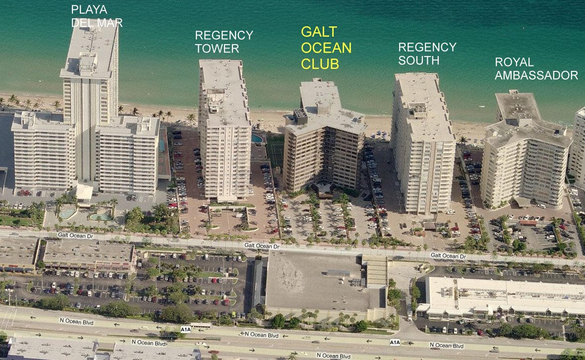 Aerial photo of Galt Ocean Club