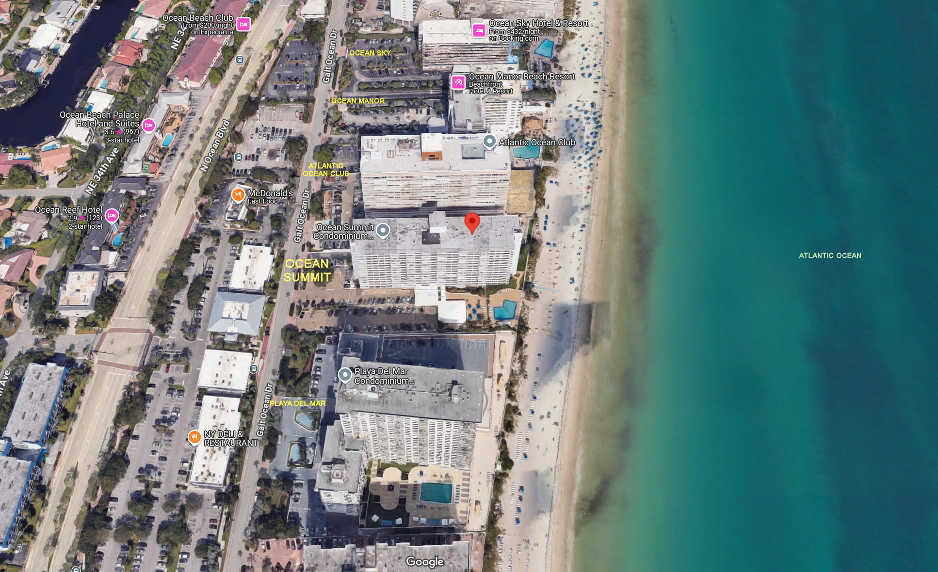 Aerial photo of Ocean Summit