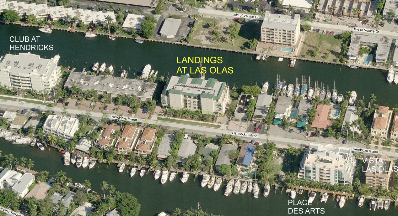 Aerial photo of Landings at Las Olas