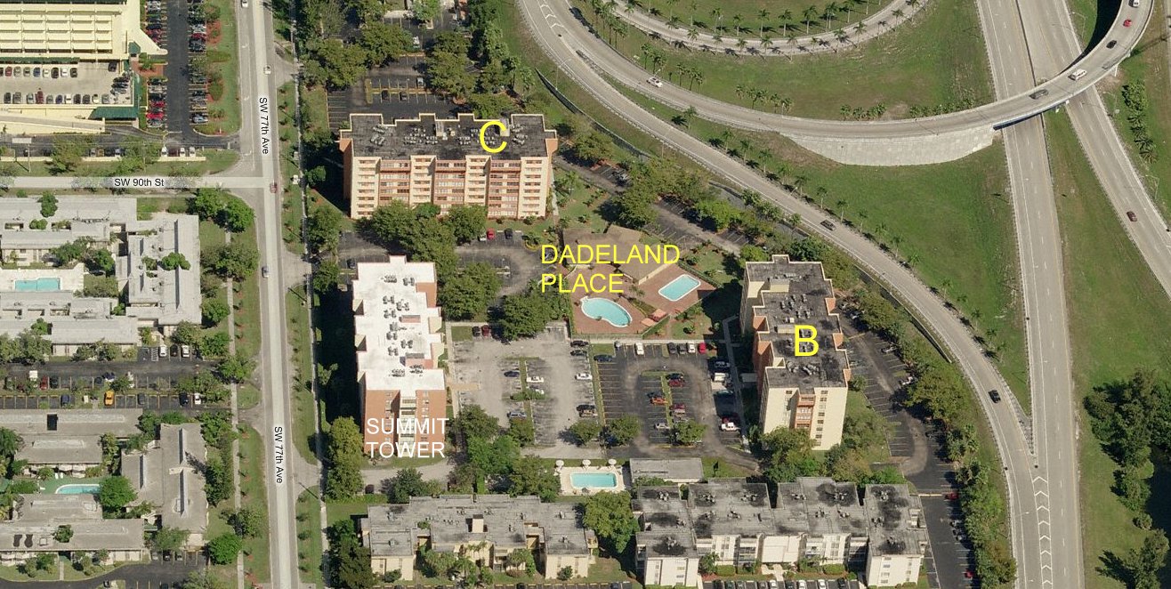 Aerial photo of Dadeland Place B
