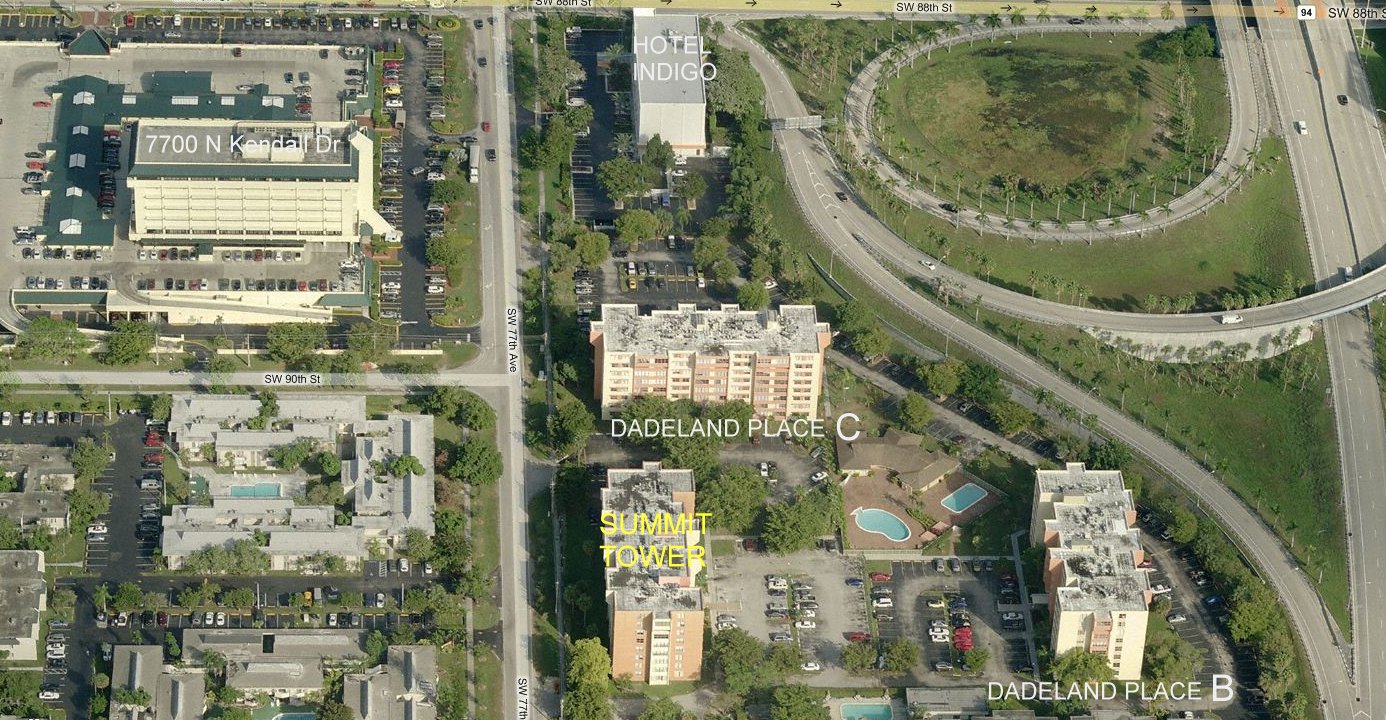 Aerial photo of Summit Tower