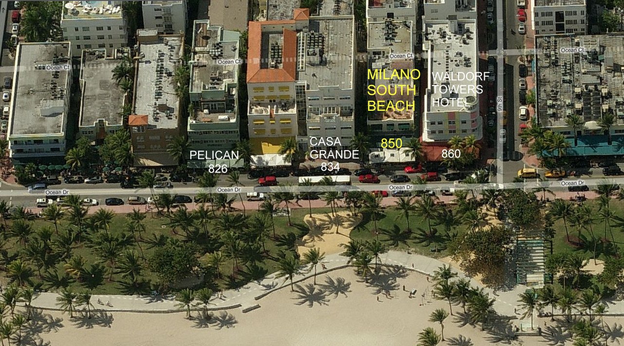 Aerial photo of Milano @ Ocean Drive