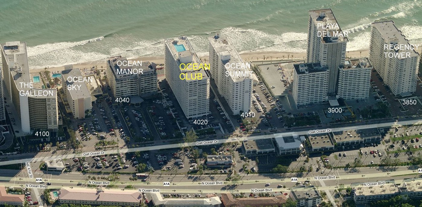 Aerial photo of Ocean Club