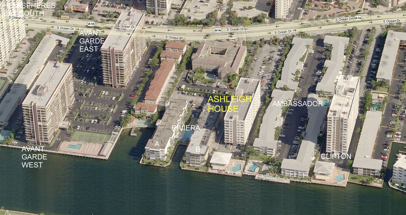 Aerial photo of Ashleigh House