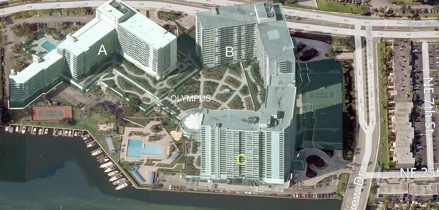 Aerial photo of Olympus C