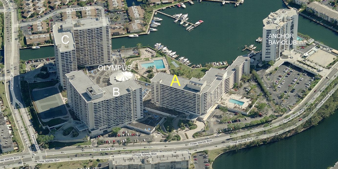 Aerial photo of Olympus A