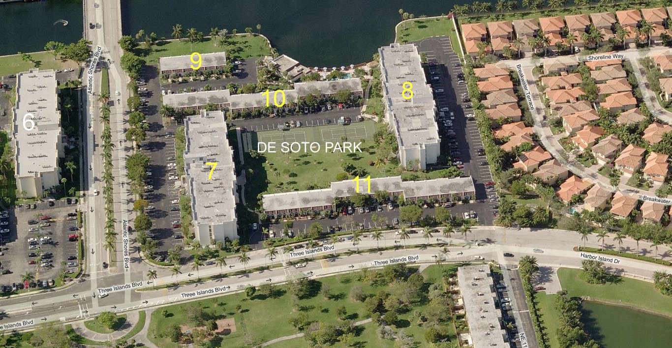 Aerial photo of de Soto Park North