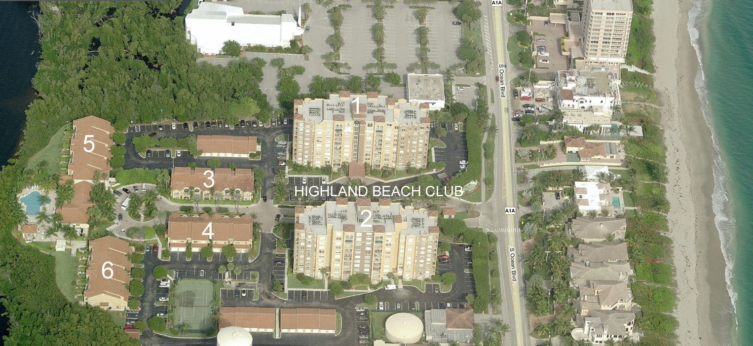 Aerial photo of Highland Beach Club