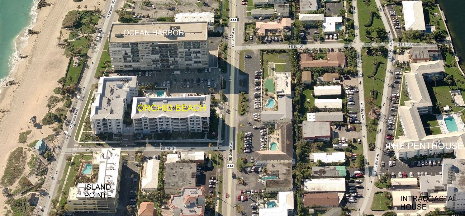 Aerial photo of Orchid Beach