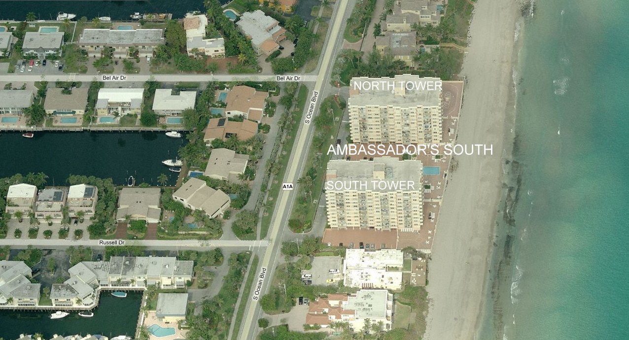 Aerial photo of Ambassador's One South (South Tower)