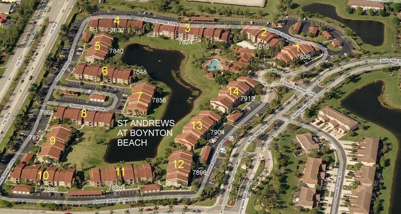 Aerial photo of St Andrews at Boynton Beach