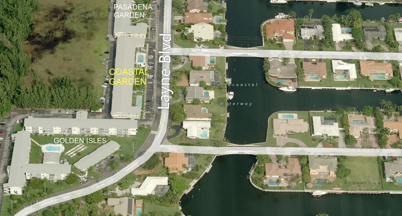 Aerial photo of Coastal Garden