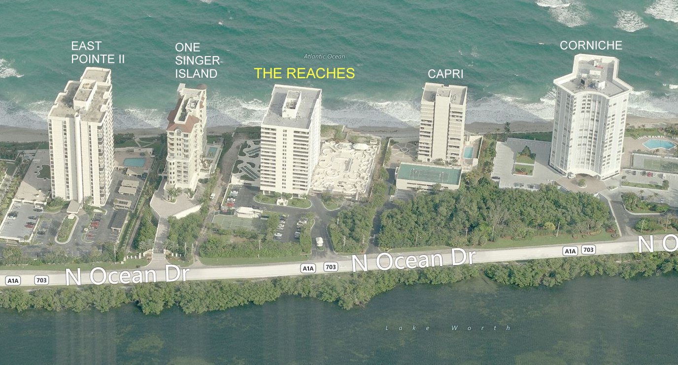 Aerial photo of Reaches