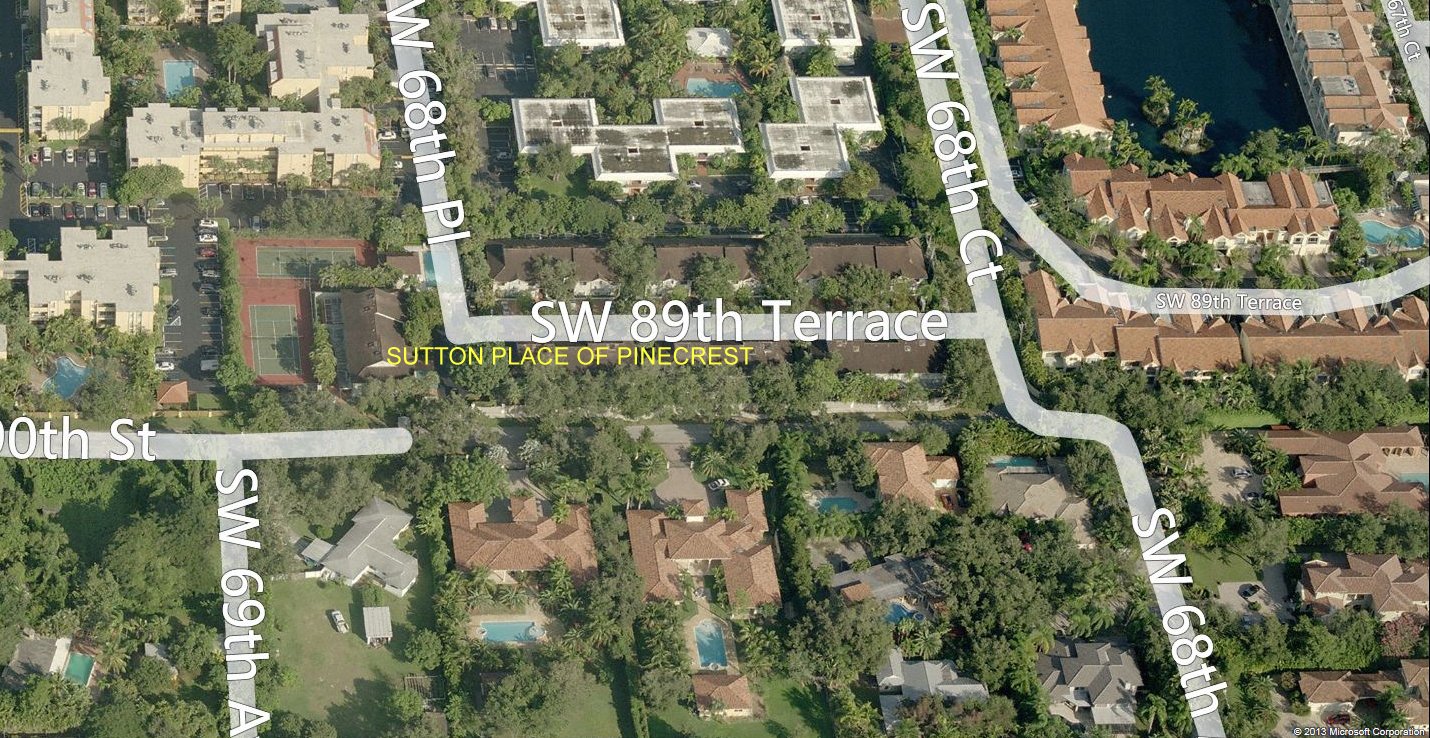 Aerial photo of Sutton Place